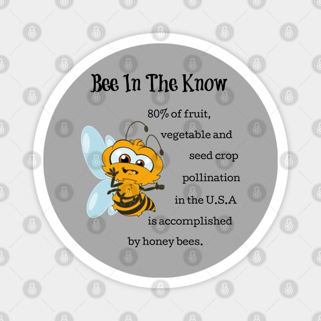 Bee In The Know Save And Protect The Bees Environment Magnet by egcreations